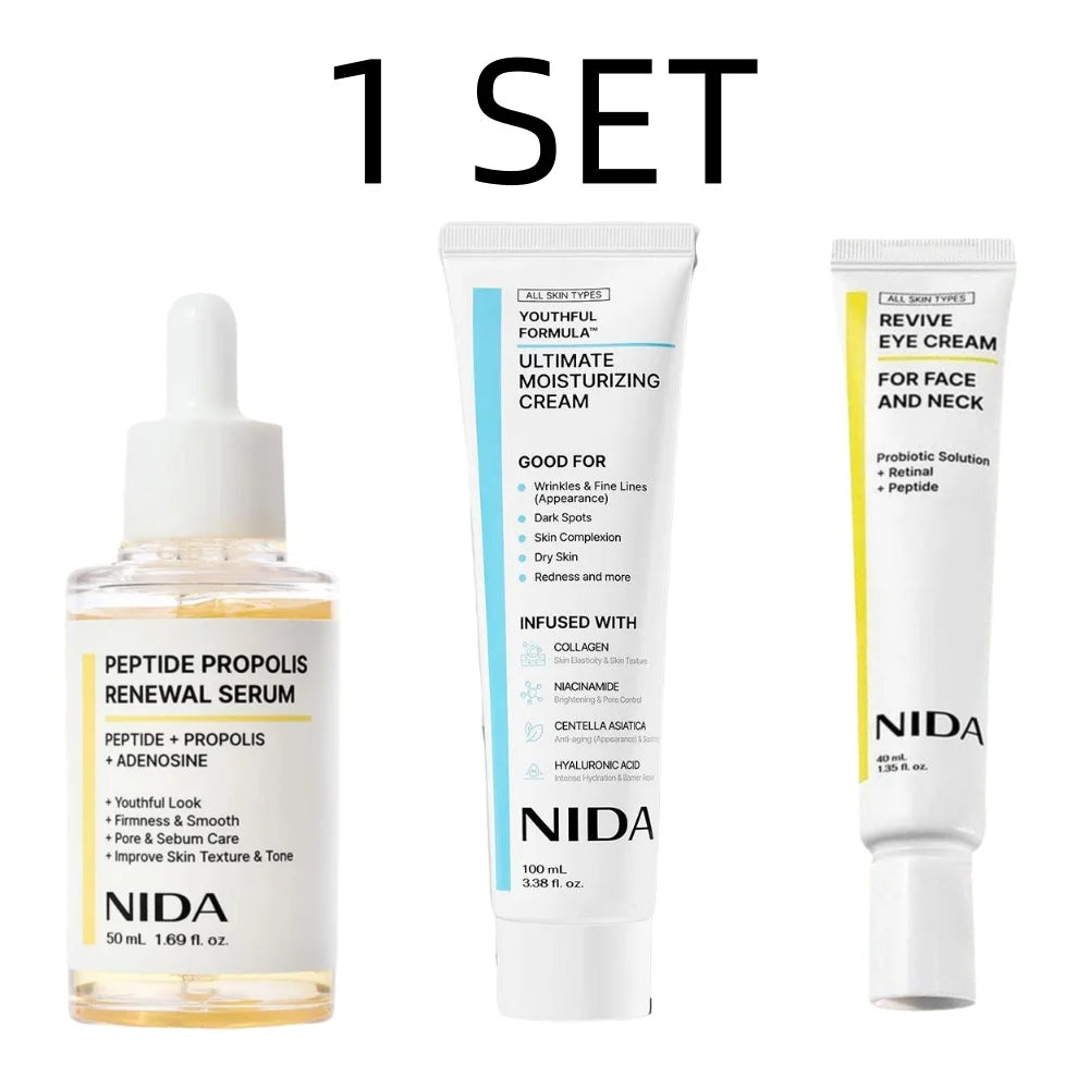 NIDA Korea Feuchtigkeitsspendende Ultimate Cream Retinol Revitalisierende Augencreme Anti-Aging Tiefenwirksam Feuchtigkeitsspendende Propolis Essenz Hautpflege