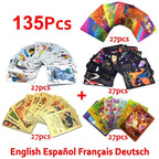 30-165 Stück Gold Pokemon Bunte Kartenset Schwarz Vmax Vstar Silber GX Box Pikachu Carta Glurak Deutsch Französisch Spanisch Spielkarten