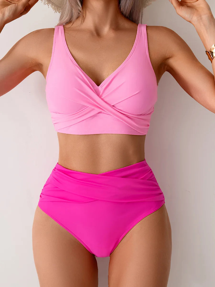 Sommer Sexy Bikinis Push Up Badeanzüge Damen Bademode für Frauen Strand Bademode Badeanzüge High Waist Bikini Set Pool Bather