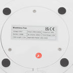 Blattloser Ventilator zum Kühlen und Heizen 220 V mit Timer, Fernbedienung, 8 Windstärken, leise, für Zuhause, Klimaanlage, Heizung, LED-Anzeige