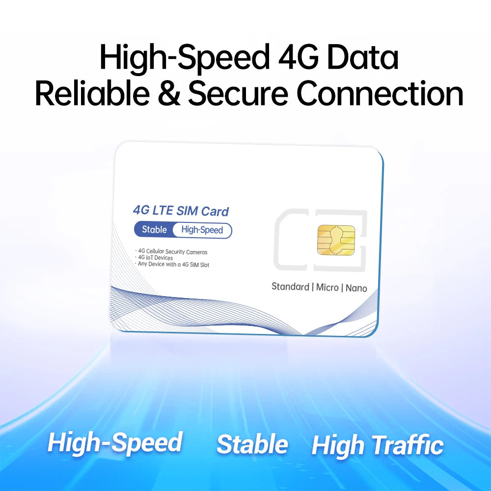 Europa Prepaid Daten-SIM-Karte, Abdeckung in Europa/Großbritannien, High-Speed 5G/4G LTE, Nur-Daten-SIM-Angebot für 4G-Kameras und Reisen