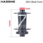 HASSNS Noisy Cube Pro 7 Freilauf MTB Hinterradnabe 32 Loch Dirt Jump Bike Nabe Wechsel Fahrrad Cube 15*100/10*135MM Fahrradbuchsen