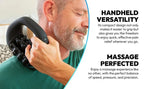 Mini-Roll-Klopfmassagegerät zur Linderung von Ganzkörperermüdung, Tiefengewebs- und Muskelregeneration, wiederaufladbar, leistungsstarker 3-Stufen-Spin