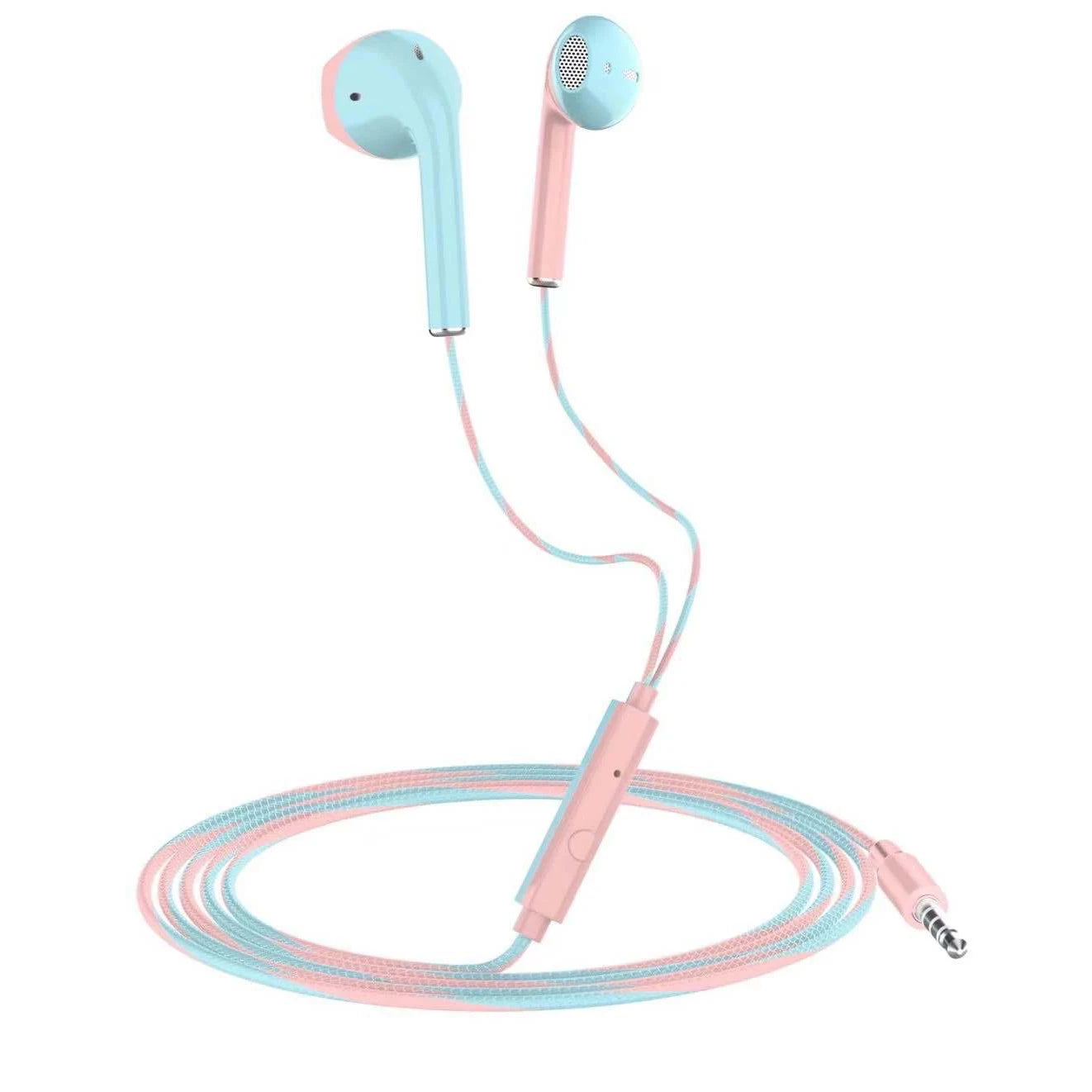 3.5mm Kabelgebundene Kopfhörer mit Bass In-Ear-Stereo-Kopfhörer Musik Sport Gaming Headset mit Mikrofon für Xiaomi IPhone Huawei Samsung
