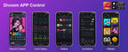 Divoom Times Gate Gaming Room Setup Digitaluhr mit intelligenter App-Steuerung, WLAN-Verbindung, RGB-LED-Anzeige, Büro-Dekor Cyberpunk