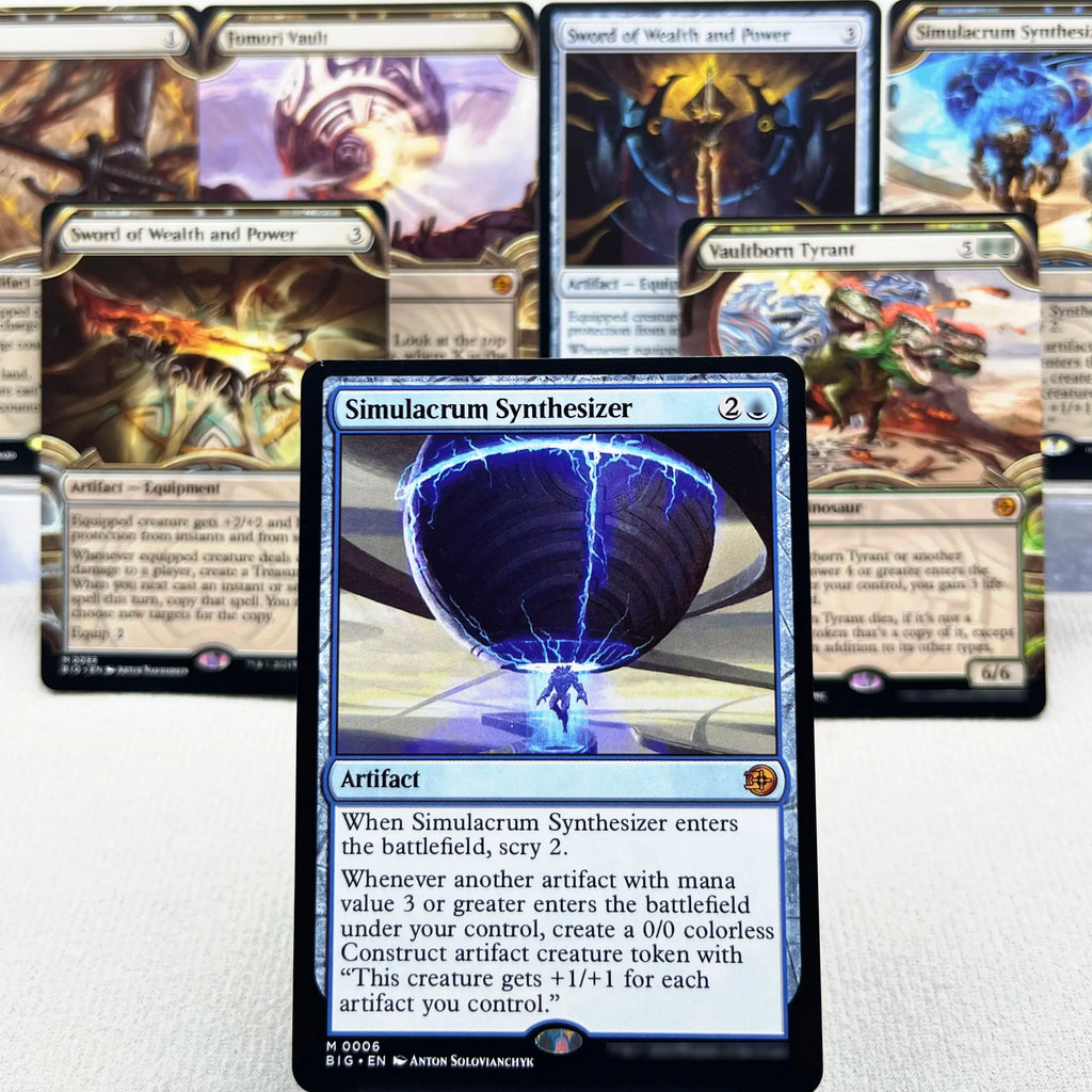 BIG MH3 OTJ OTP HOLO7-Ⅰ01 Tcg Karten-Proxys Magical Simulacrum Synthesizer und Power Vaultborn, der Tyrann Ulamog, die Sammel