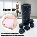 5-in-1 Faszienrollen-Set zur Muskelregeneration – Vibrations-Schaumstoffrolle & Erdnuss-Massageball für Rücken, Nacken, Beine und Yoga-Workouts
