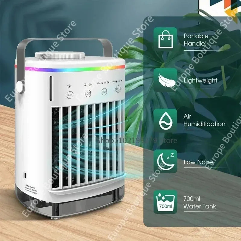 Mobiles Klimagerät Ventilator Mini Mehrzweck USB Luftkühler Nebelbefeuchter Hohe Windgeschwindigkeit Hauptbild
