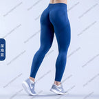 Damen High Waist Nahtlose Yoga Leggings Bauchkontrolle Po-Lifting Workout Hose Weiche Athletic Leggings für Fitnessstudio Fitness Laufen
