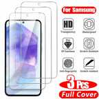3 Stück HD Panzerglas für Samsung A17 A27 A37 A57 A16 A26 A36 A56 A55 A53 A54 A35 A25 A15 Displayschutzfolie Samsung Galaxy S26 S25 S24 Ultra Cristal Templado S24 FE S23 S22 S21 Plus