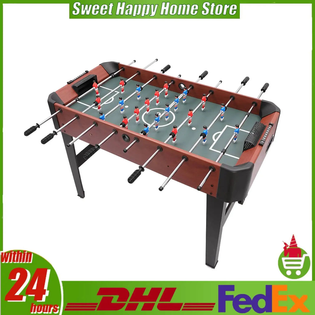 Tischkicker Tischfußballspiel 8 Stangen Tischfußballspiel 119x61cm Indoor-Unterhaltung für Kinder, Erwachsene, Heimspielzimmer