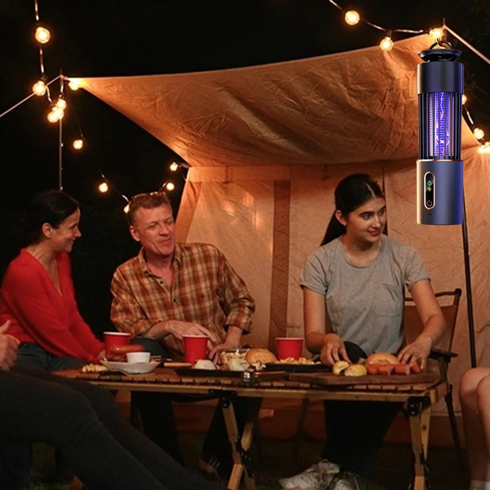 Mückenkillerlampe Insektenfalle Campinglicht USB Ladezeitsteuerung Elektrische Mückenklatsche Outdoor-Insektenvernichter Repellent