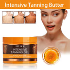Intensives Bräunungsgel & Creme Set Beschleuniger Bräunung Dunkle Haut Lang anhaltend Feuchtigkeitsspendend Gesicht Körper Selbstbräunungscreme ohne Sonne