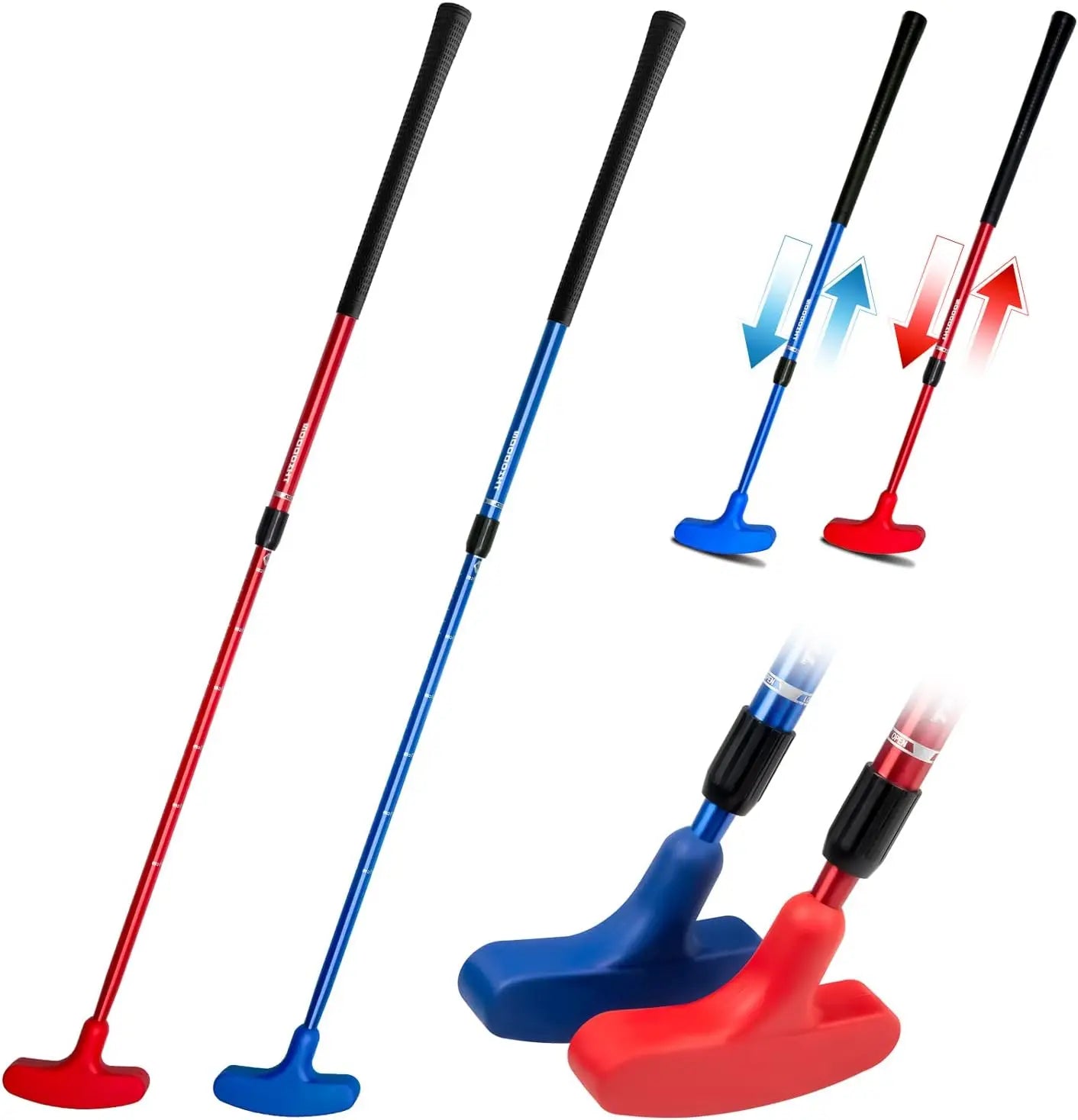 Golf Putter für Herren und Damen, beidhändig nutzbarer Kinder-Putter, Minigolf-Putter für Rechts- oder Linkshänder, längenverstellbarer Golf-Putter