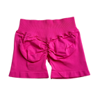 Impact Shorts 4.5" Nahtlos, hochelastisch, niedrig gerippter Bund, dezenter Po-Kontur-Shorts, Fitness Workout Yoga Gym Shorts