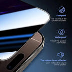 Staubfrei Installierbares Gehärtetes Glas für iPhone 16 15 14 Plus 17 Pro Max Air 13 12 Mini 11 XR XS Oleophobe Beschichtung Displayschutzfolie