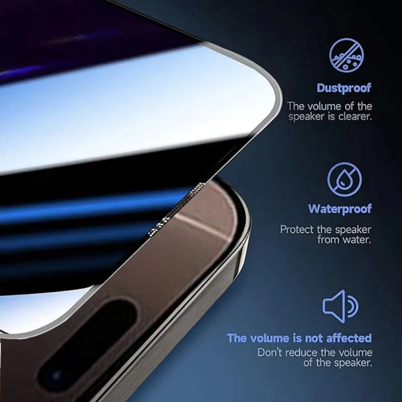 Staubfrei Installierbares Gehärtetes Glas für iPhone 16 15 14 Plus 17 Pro Max Air 13 12 Mini 11 XR XS Oleophobe Beschichtung Displayschutzfolie