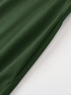Neu eingetroffen: Kleider, einfarbige A-Linien-Röcke für Damen, Bekleidung, langer Rock mit hoher elastischer Taille für Damen mit Schleife, elegante Damenröcke