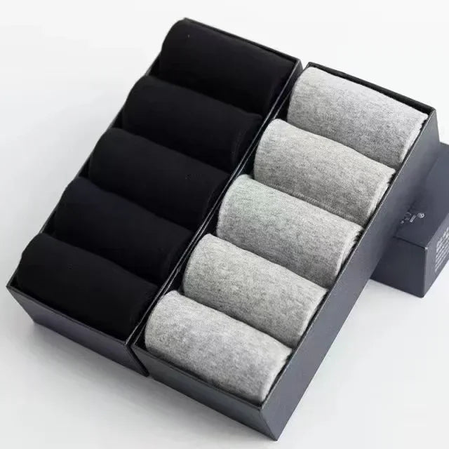 20 Stück/Los Herren Socken aus reiner Baumwolle Übergröße Einfarbig Freizeit Business Lange Socken Atmungsaktive Weiche Herrensocken EU39-48