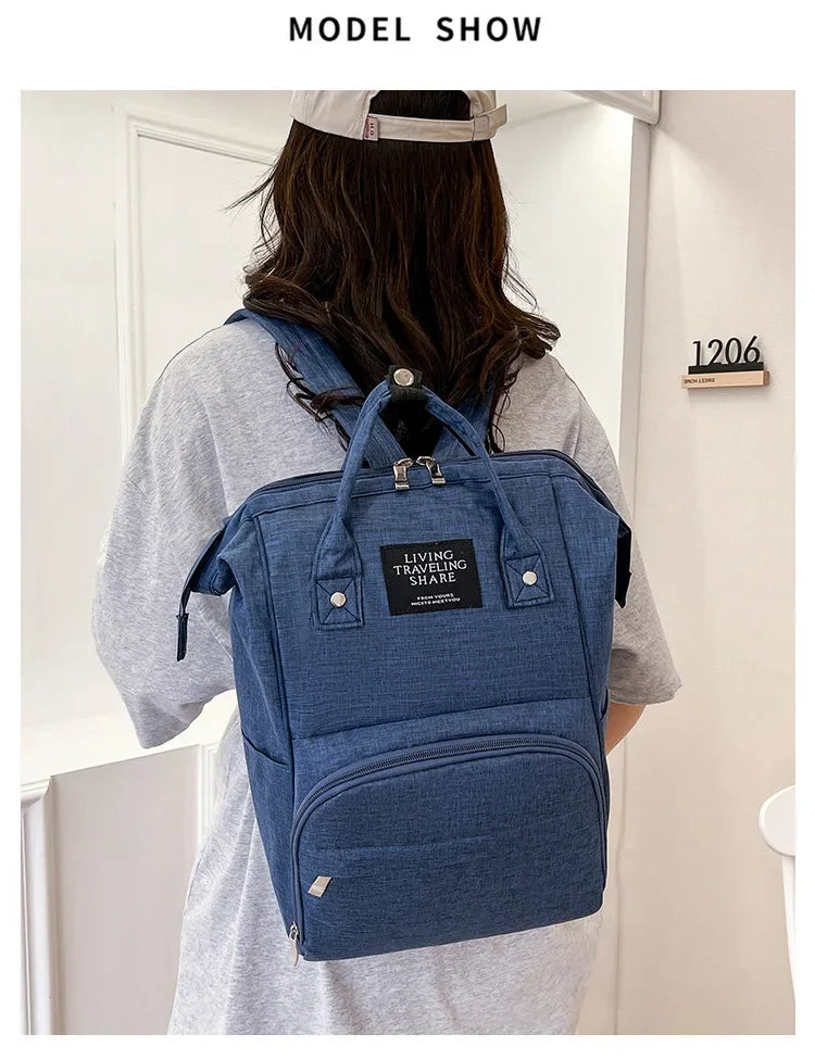 Wickelrucksack Windeltasche Mama Große Kapazität Taschen Mama Baby Multifunktionale Wasserdichte Outdoor Reise Windeltaschen für die Babypflege