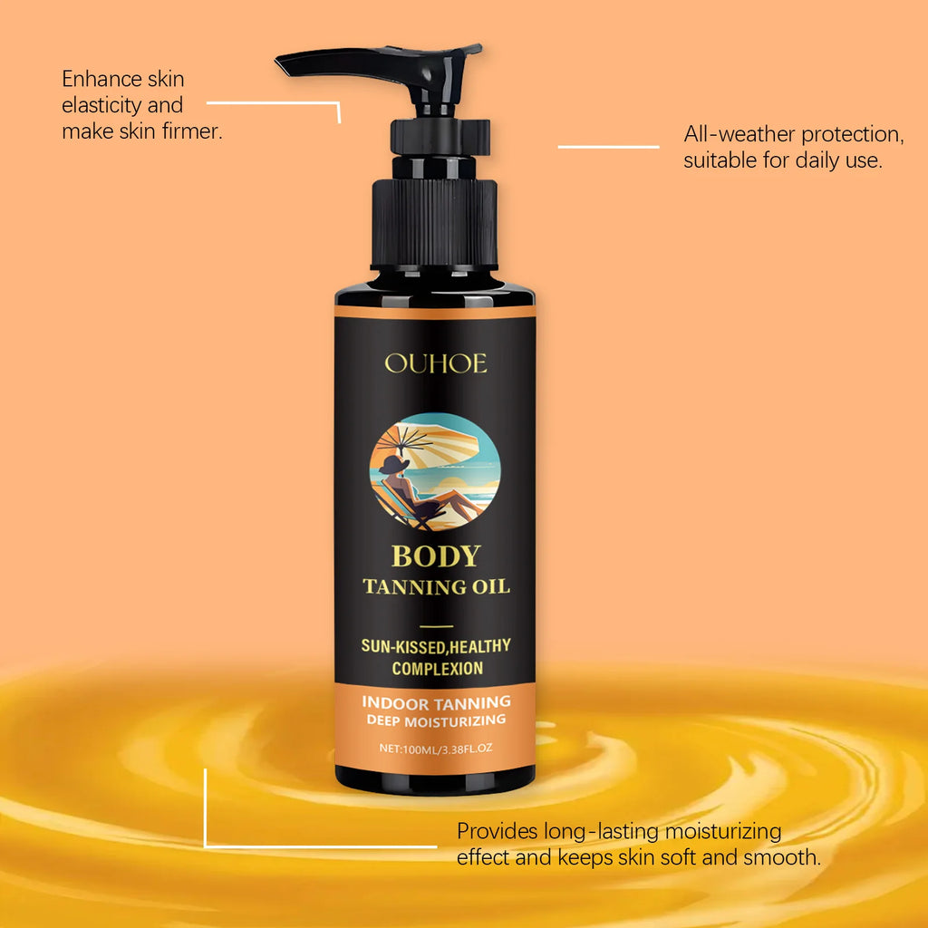 Aloe Vera Bräunungsserum/-öl für Gesicht & Körper, Bronzing & Sonnencreme, Natürliche Bräunungsbeschleuniger-Creme für Solarien & Außensonne