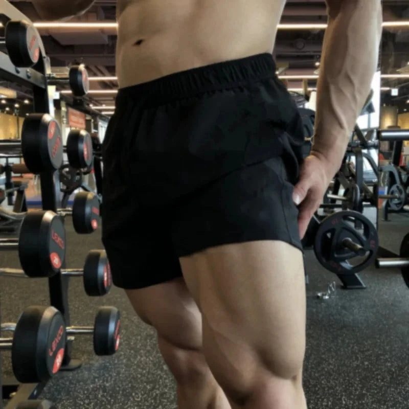 Herren-Sommer-Freizeithose in großen Größen, Strandhose, Laufhose, gerade kurze Hose, dünne Jogginghose, Freizeit-Loose-Shorts