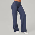 Damen gerade Yoga-Leggings weicher, dehnbarer Stoff Damen-Yogahosen GYM Schweißableitende Eigenschaften Lauf-Sport-Hosen