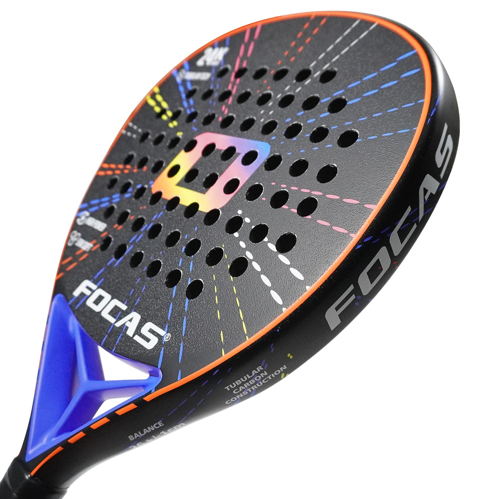 FOCAS 2026 Padel 24K Carbonfaser-Platte Tennisschläger Oberflächenbehandlung