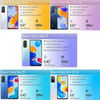Pelicula, Front Tempered Glass Für Xiaomi Redmi Note 15 14 10 11 12 13 Pro 5G Displayschutzfolien Redmi Note 12S 11S 10S Panzerglas Note10 S Displayschutz Note11 gehärtetes Glas Redmi Note12 Pro Plus Kamerafolie