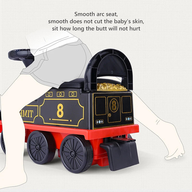 Kinder Zug Reitspielzeug Eisenbahn Klassisches Elektromodell Kann Einen Kleinen Zug Schienenwagen Transportieren Kinder Baby Lauflernwagen Spielzeug Jungen