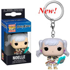 NEUESTE Ankunft FUNKO mit Box Schlüsselanhänger Black Clover Asta Noelle Yami Vinyl Actionfigur Schlüsselanhänger Sammlerstück Modell Spielzeug