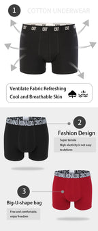 CRIIS SEVEN 7 Boxer Hombre Cotton Cristiano Ronaldo Herren Sport Shorts Unterwäsche Männliche Marke Boxershorts Herrenslips Herren Geschenk Unterhose