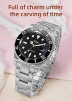 ADDIES Luxus Damenarmbanduhren Elegant Klassische 36mm Business Damenuhr BGW9 Leuchtend Wasserdicht Edelstahl Quarz Damenuhren