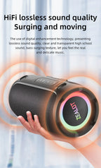 ZEALOT-S76 50W Tragbarer Super-Subwoofer Tragbarer Lautsprecher für Zuhause und Outdoor, wasserdichte Säule, Bluetooth-Lautsprecher, Soundbox