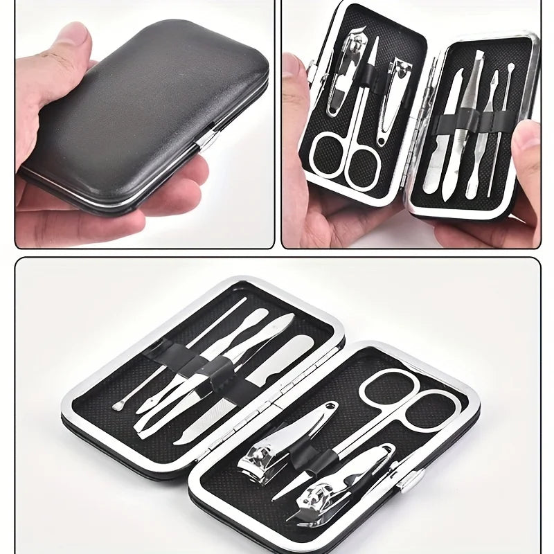 7-piece nail clipper set for home use, foot trimmer, beauty kit, nail clippers, nail tools, stainless steel nail clippers, packa