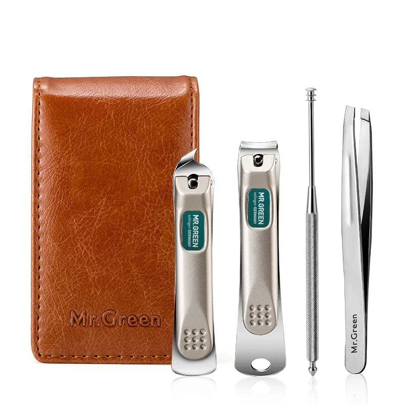 MR.GREEN Tragbares Maniküre-Set Nagelknipser Reise-Werkzeugset Edelstahl Geschenkbox für Freunde oder Familie