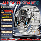 EKG High-End Gesundheits-Smartwatch Herren Blutdruck Lipide Blutsauerstoff Körperanalyse Harnsäure Gesundheitstracker Smartwatch Herren Damen