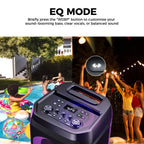 W-KING T12 Portable Bluetooth Speaker Box with 370W MAX Pro Sound, Light Show, CSB, Bass Boost, Wheels and Telescopic Handle