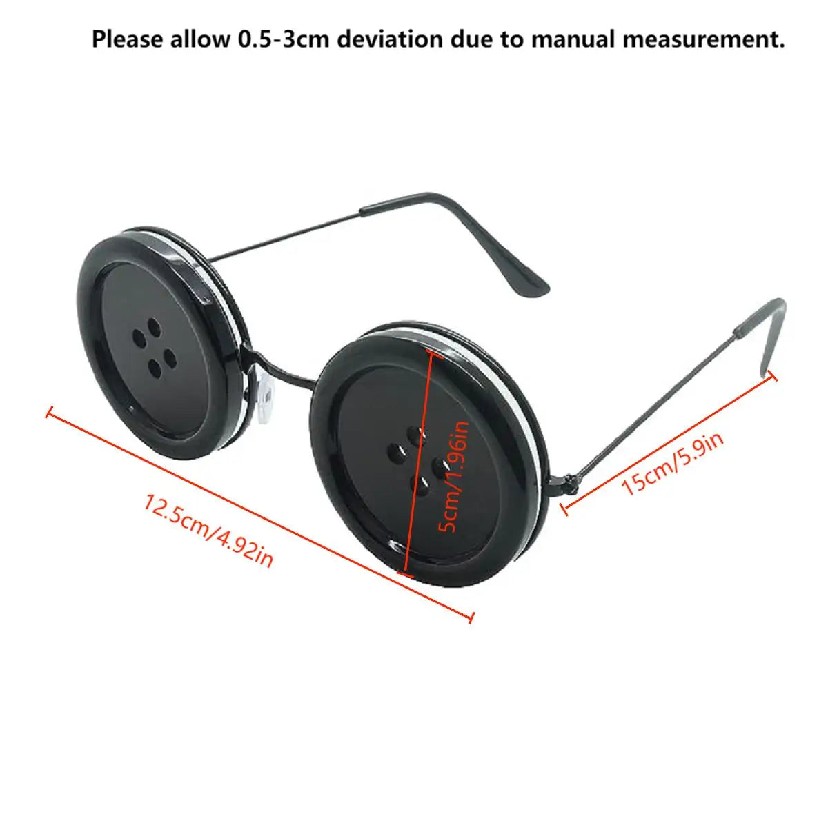 1PC/2PC Coraline Knöpfe Augen Brille Halloween Cosplay Brillen Requisiten Neuheit Lustige Brillen für Other Mother Kostüm Zubehör