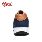YRZL Herrenschuhe Frühling Herbst Wasserdichte Wandersneaker Freizeit Herren Ledersportschuhe Rutschfeste Tennisschuhe für Herren