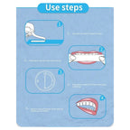 Zahnaufhellungsstreifen, weißes Zahnarzt-Kit, Mundhygiene-Pflegestreifen für Zahnveneers, Zahnarzt-Aufhellungsstreifen 3D/5D/9D