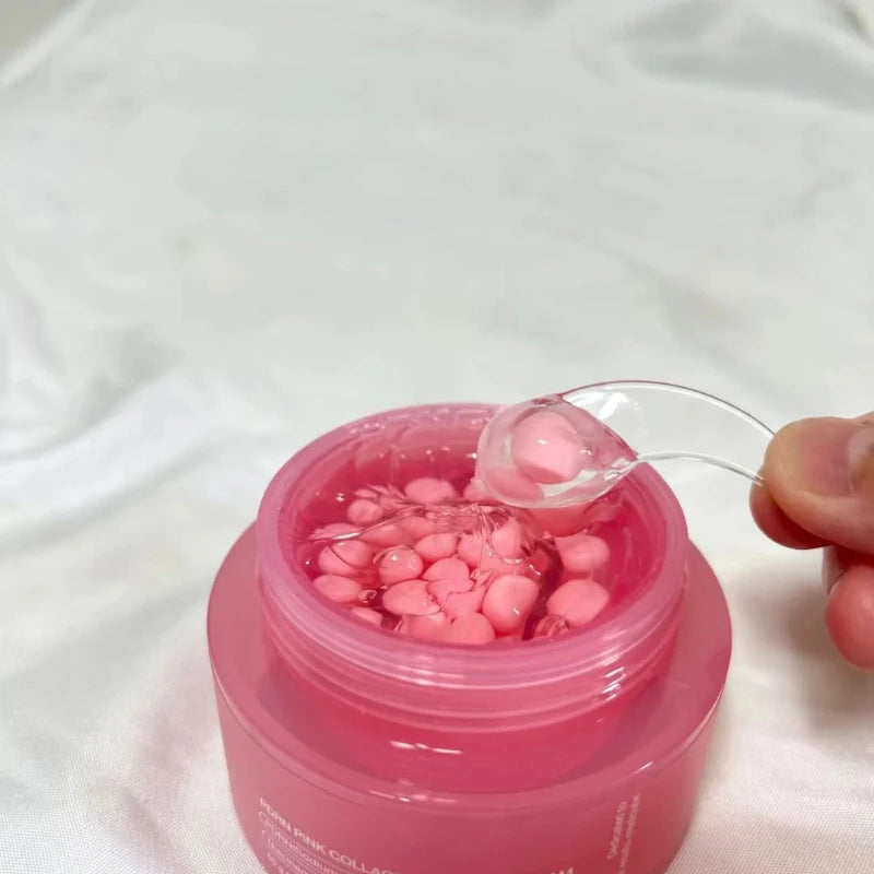 Koreanische rosa Kollagen PDRN Kapselcreme mit Niacinamid Creme für ungleichmäßigen Hautton Leichte Gesichtsfeuchtigkeitspflege Nicht fettende Pflege