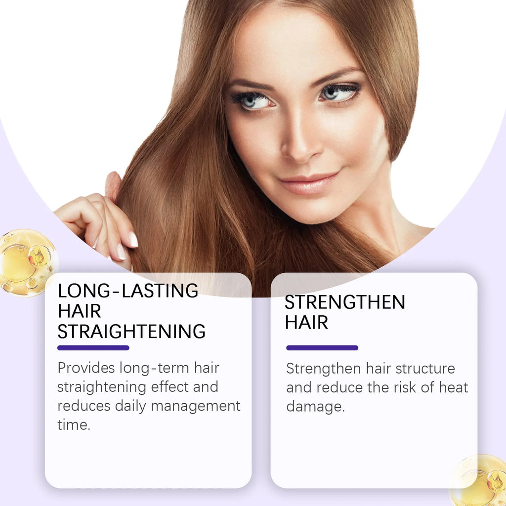 250g Keratin-Glättende Haarmaske Haare wiederherstellen, weicher machen, Glanz verleihen, Glätteisen Tiefenreparatur-Conditioner für trockenes, geschädigtes, krauses Haar