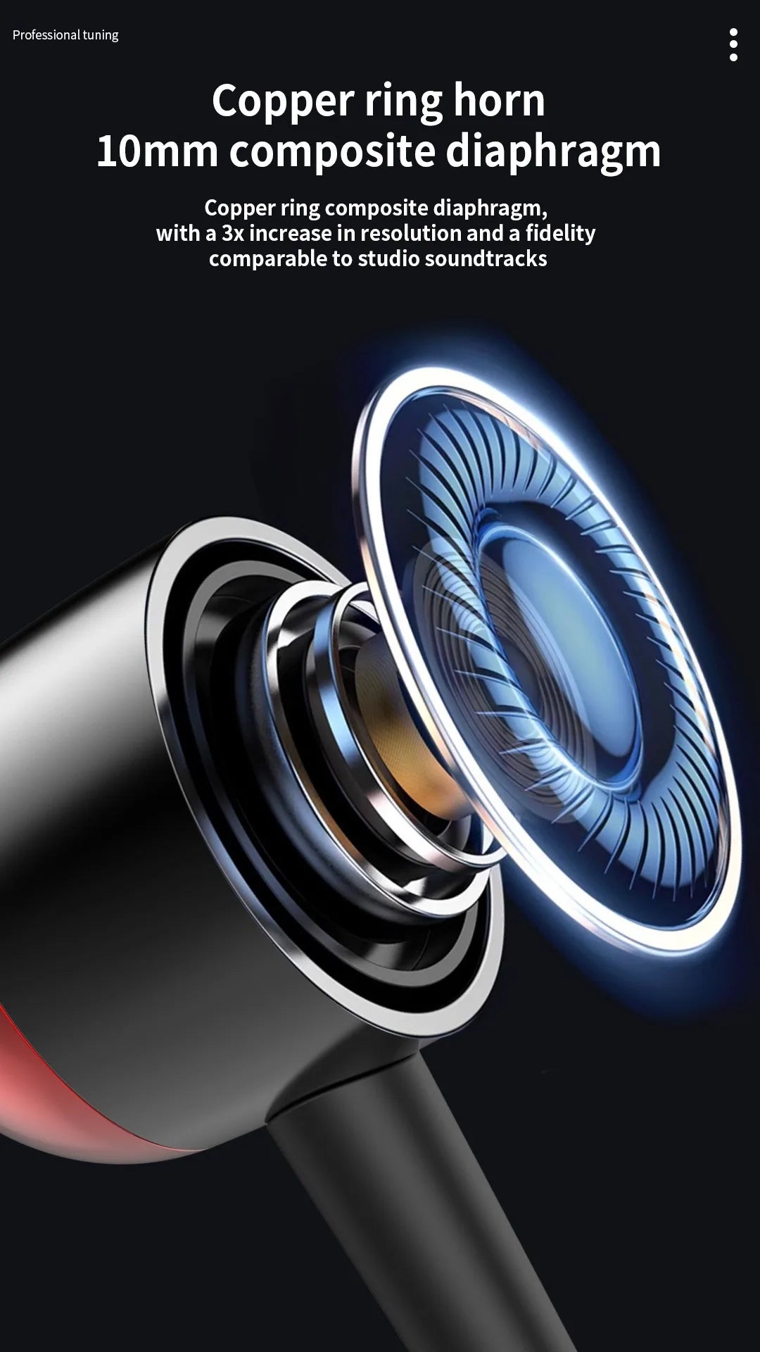 EARDECO TypeC/3.5mm Kabelgebundene Kopfhörer mit Mikrofon Lautstärkeregler Musik-Headset mit Bass Handy-Ohrhörer für Samsung Huawei Xiaomi