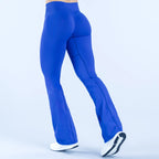 NCLAGEN Vision Flares Damen Fitnessstudio Fashion Yogahosen mit überkreuzter Vorderseite, hoher Taille, nahtlosen Sport-Leggings, Fitness-Hosen mit weitem Bein