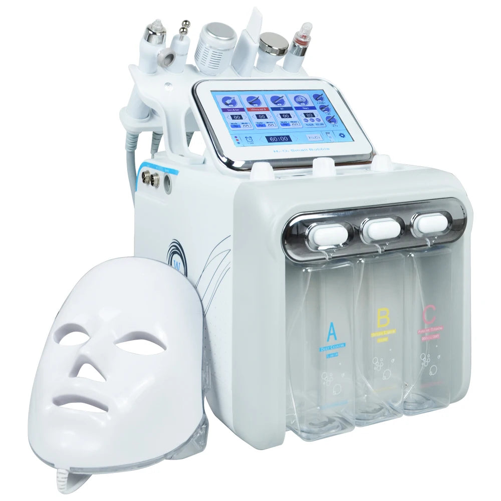 7-in-1 Dermabrasions-Peeling-Spa-Gesichtsmaschine Hautverjüngung Hydro-Dermabrasion Hydro-Aqua-Gesichtstiefenreinigung Hautpflegegerät