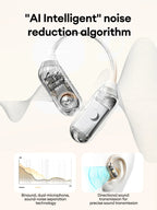 Lenovo LE503 OWS Kabellose Ohrhörer Bluetooth V6.0 Open-Ear Kopfhörer ENC Geräuschunterdrückung Earbuds Wasserdicht Lange Akkulaufzeit