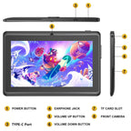 Neues 7-Zoll-Kinder-Tablet Android 13, 4GB RAM 64GB ROM, 1TB erweiterbar, WiFi, Bluetooth, 4000mAh Akku, Software mit Schutzhülle