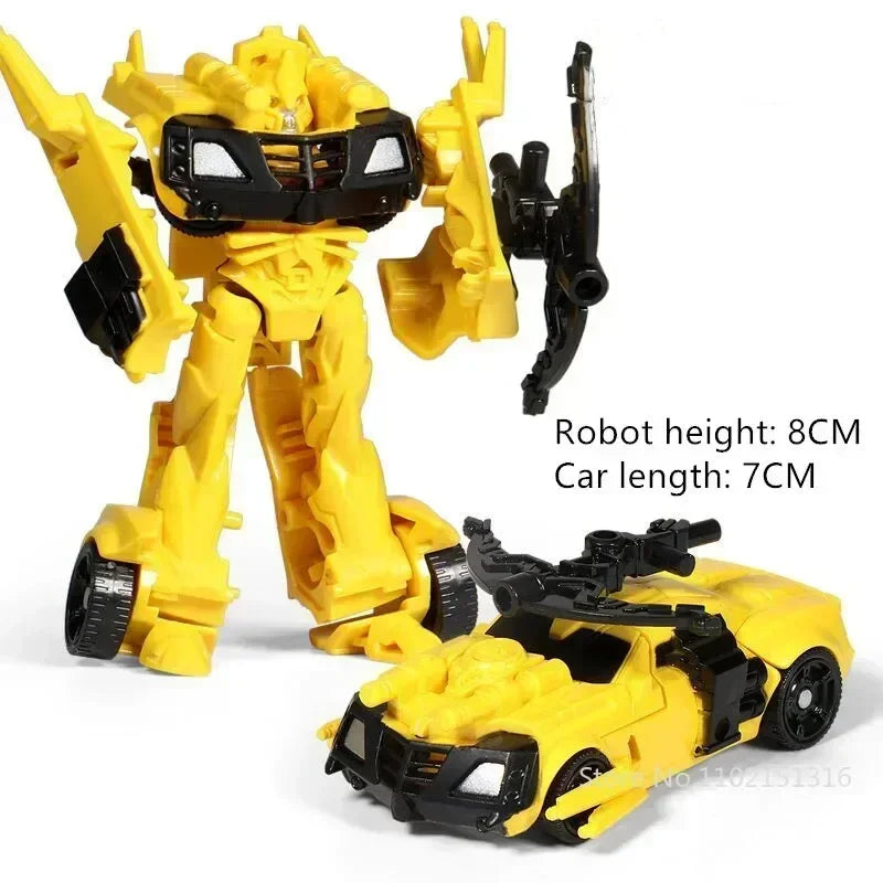 Kinder Spielzeug Mini Verwandlungs-Roboter-Kit Spielzeugmodelle 2-in-1 verformtes Auto Spielzeug Roboter Spielzeug für Kinder Geschenk Actionfigur