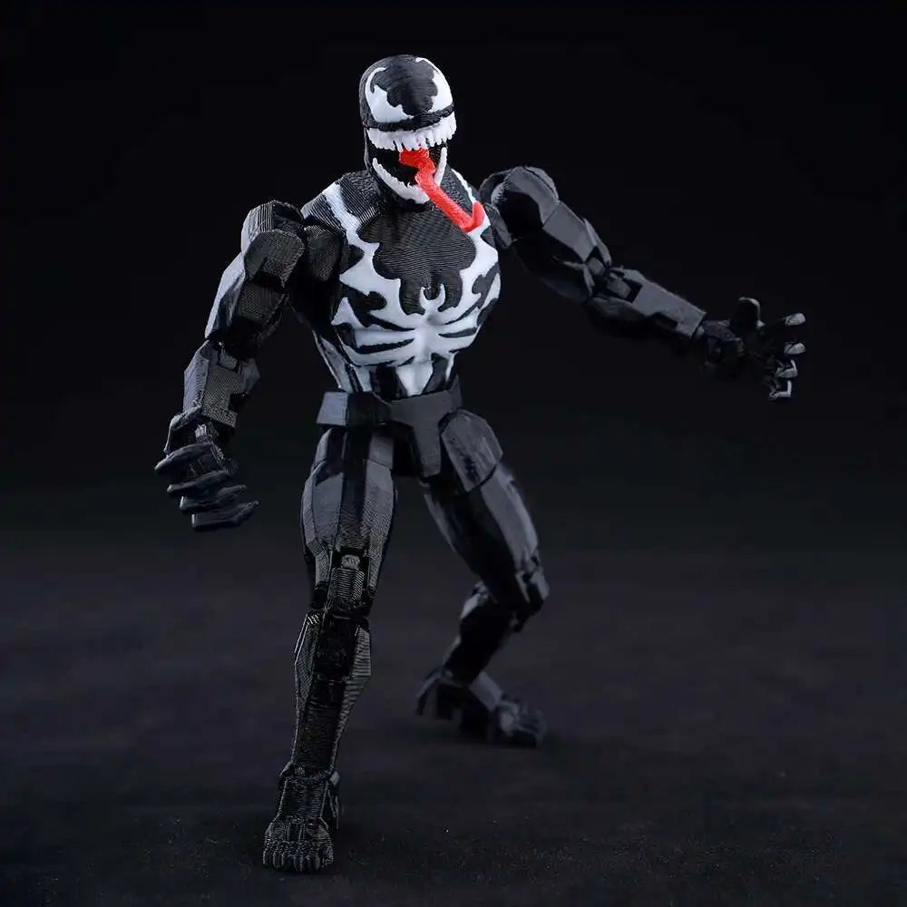 Venom Spider-Man Lucky13 Dummy13 Actionfiguren – 3D-gedruckte T13-Mehrgelenk-Shapeshift-Mannequin-Anime-Sammelspielzeuge